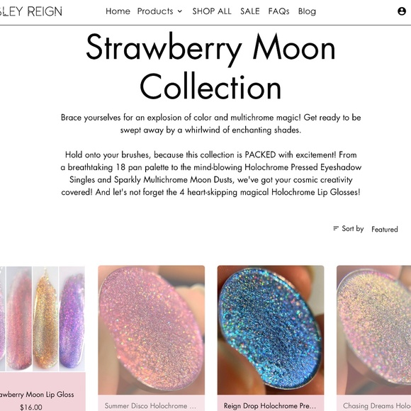 Ensley Reign "Strawberry Moon" eyeshadow palette - Picture 11 of 11